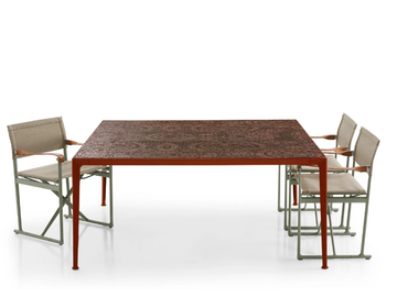 MIRTO OUTDOOR - Square porcelain stoneware garden table by B&B Italia Outdoor