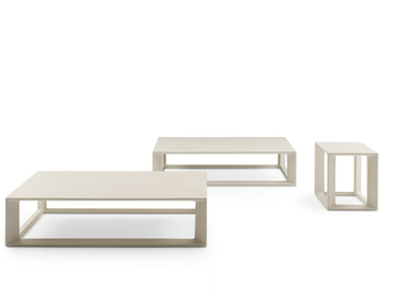 PABLO OUTDOOR - Cement garden side table by B&B Italia Outdoor