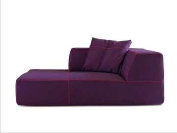 BEND - Upholstered fabric day bed by B&B Italia