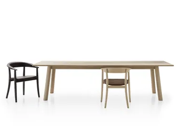 BULL - Rectangular oak table by B&B Italia