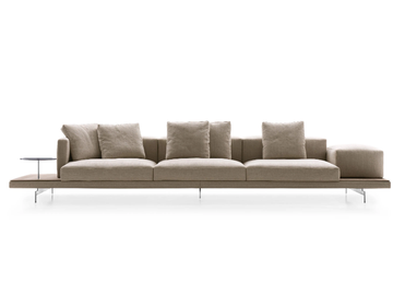 DOCK - 3 seater fabric sofa by B&B Italia