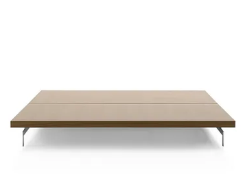 DOCK - Low wooden coffee table by B&B Italia