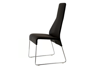 LAZY '05 - Sled base fabric chair high-back by B&B Italia