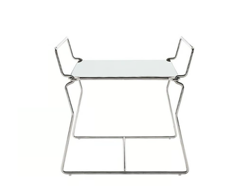PYLLON - Square steel coffee table by B&B Italia