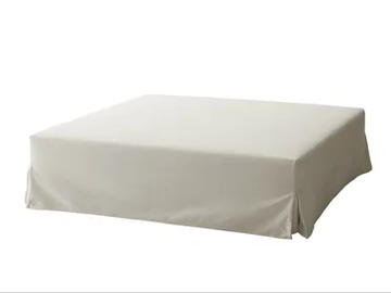 RAY - Square fabric pouf by B&B Italia