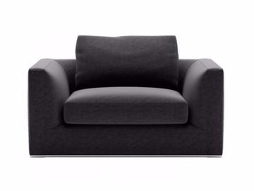 RICHARD - Fabric armchair with armrests by B&B Italia