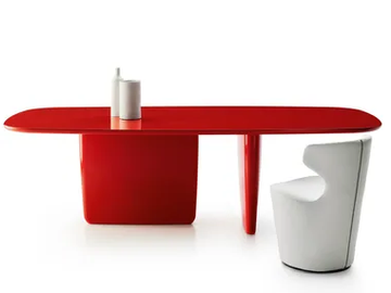 TOBI-ISHI - Lacquered rectangular table by B&B Italia
