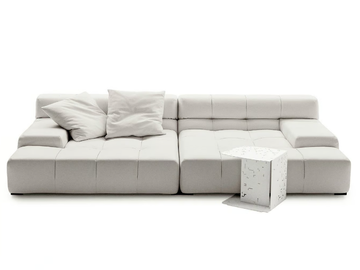 TUFTY TIME LEATHER - Sectional leather sofa by B&B Italia