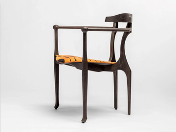 TIGER ART GAULINO - Ash chair with armrests and integrated cushion by BD Barcelona Design