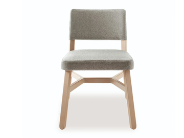 CROISSANT 570 - Beech and fabric chair by Billiani