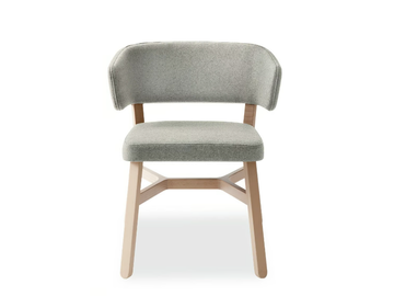 CROISSANT 571 - Armchair in beechwood and fabric by Billiani