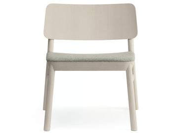 DRUM 079 - Beech easy chair with integrated cushion by Billiani