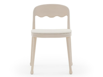 FRISÉE 251 - Ash chair with integrated cushion by Billiani