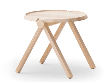 LILLIPUT 311 - Round ash high side table by Billiani