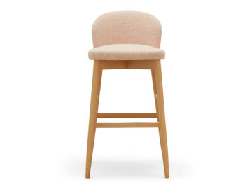 SPY 666 - High upholstered fabric stool with footrest by Billiani