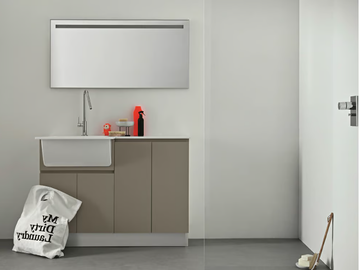 IDROBOX COMP. 15 - Laundry room cabinet with sink by Birex