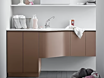 IDROBOX COMP. 16 - Laundry room cabinet with sink by Birex