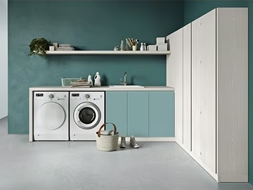 IDROBOX COMP. 9 - Sectional laundry room cabinet with ironing board by Birex
