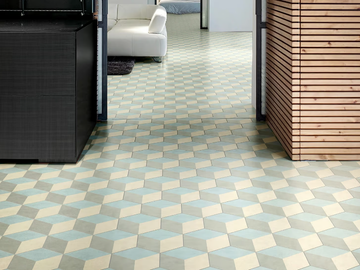 CUBIC ICEBERG - Handmade cement tiles by Bisazza