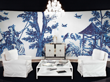 JARDIN BLUE - Glass mosaic by Bisazza