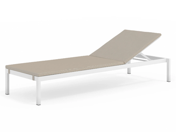 CLUB - Recliner aluminium and fabric sun lounger by Bivaq