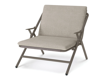 GARDA - Aluminium and fabric garden armchair by Bivaq