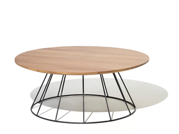 ILLA - Aluminium and wood garden side table by Bivaq