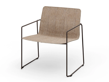 SAL - Garden stackable easy chair with armrests by Bivaq