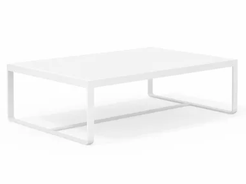 SIT - Rectangular low aluminium coffee table by Bivaq