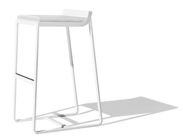 SIT - Sled base high stool with integrated cushion by Bivaq