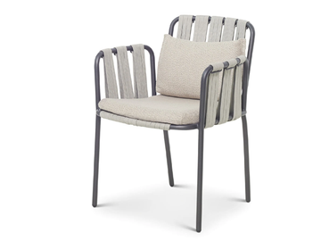 TEJA - Garden chair with armrests by Bivaq