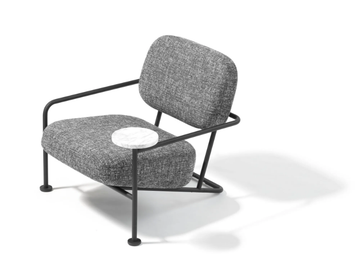 ÅHUS - Fabric armchair with armrests by Blå Station