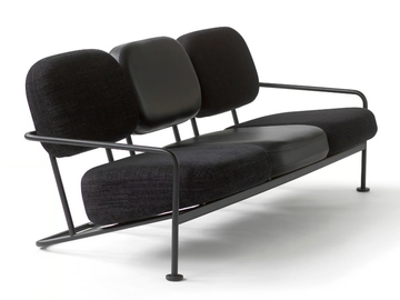 ÅHUS XL - 3 seater leather sofa by Blå Station