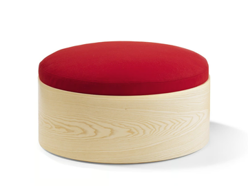 B26 - Upholstered wooden pouf by Blå Station