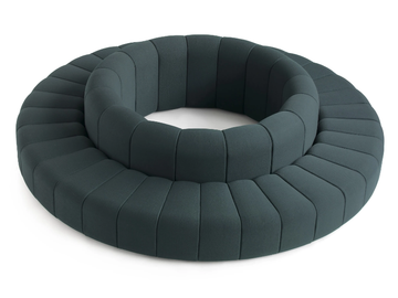 BOB - Curved fabric sofa by Blå Station