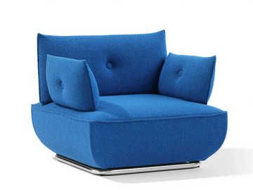 DUNDER - Upholstered armchair with armrests by Blå Station