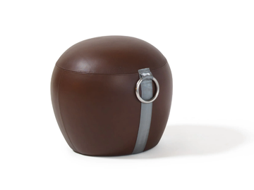 PUCCA 0541 - Leather pouf by Blå Station