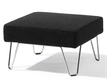 QVARTO - Fabric footstool by Blå Station