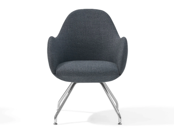 WILMER C - Trestle-based easy chair by Blå Station