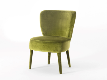 CLOÈ - Fabric easy chair by Black Tie