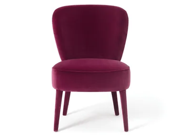 CLOÈ - Fabric easy chair by Black Tie