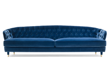 SAVOI - 3 seater tufted fabric sofa by Black Tie