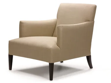 LOBBY - Linen armchair with armrests by Blasco