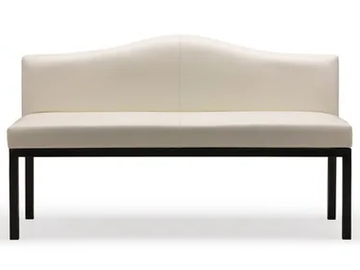 SAVOY - Fabric bench with back by Blasco