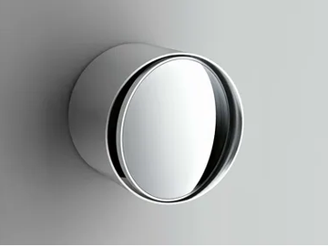 INDEX - Round wall-mounted shaving mirror by Boffi