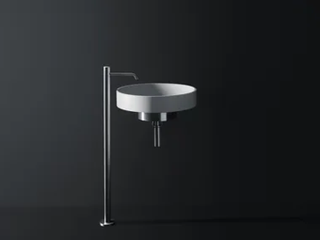 LOTUS - Round Cristalplant® washbasin by Boffi