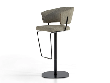 BAHIA TOO - Swivel high stool with armrests by Bonaldo