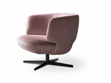 DOGE - Swivel fabric armchair by Bonaldo