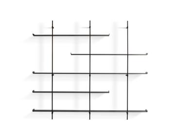 FOIL - Open wall-mounted metal bookcase by Bonaldo