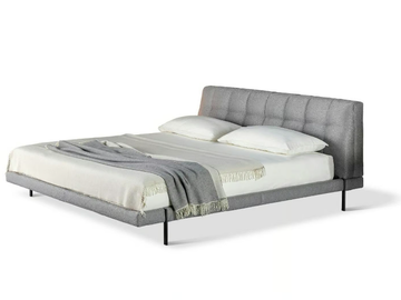 JAMES - Upholstered fabric double bed by Bonaldo